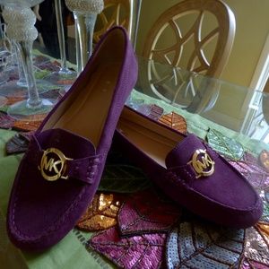 Michael Kors Molly Loafer Plum Size 9 Brand New